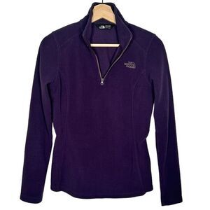 The North Face Purple Fleece 1/4 zip lightweight Jacket‎ Women’s XS